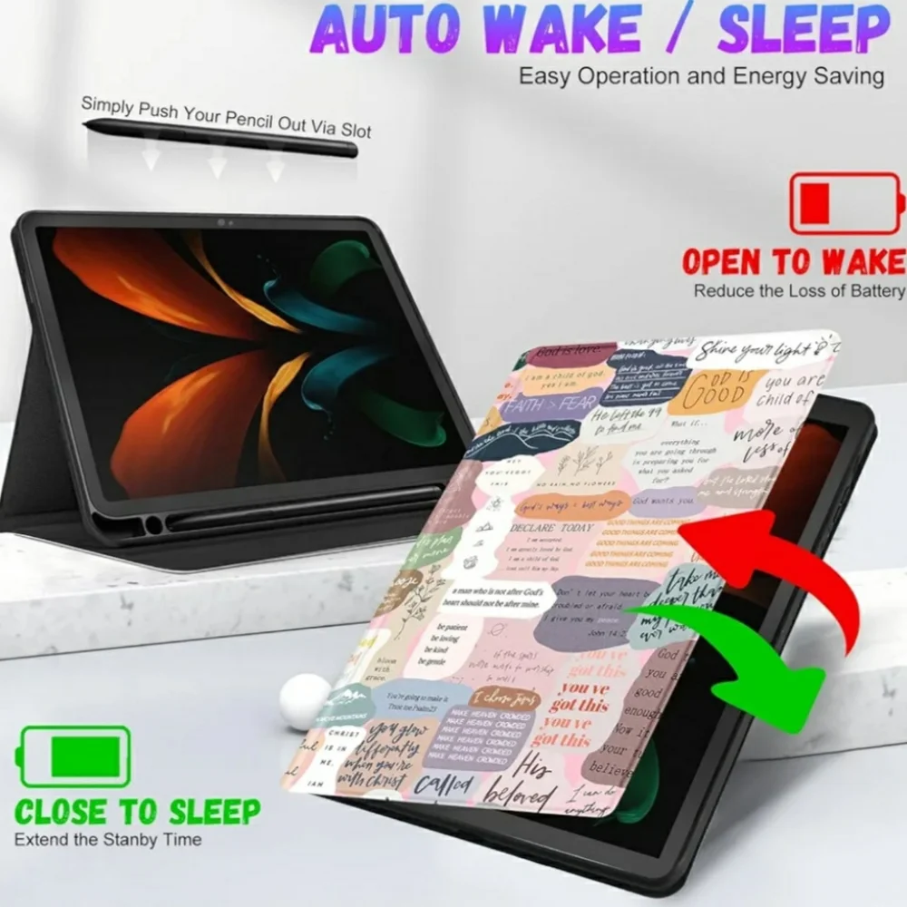 NWT Unpuppy Religious Female Tablet Cover for Samsung Galaxy Tablet A8
